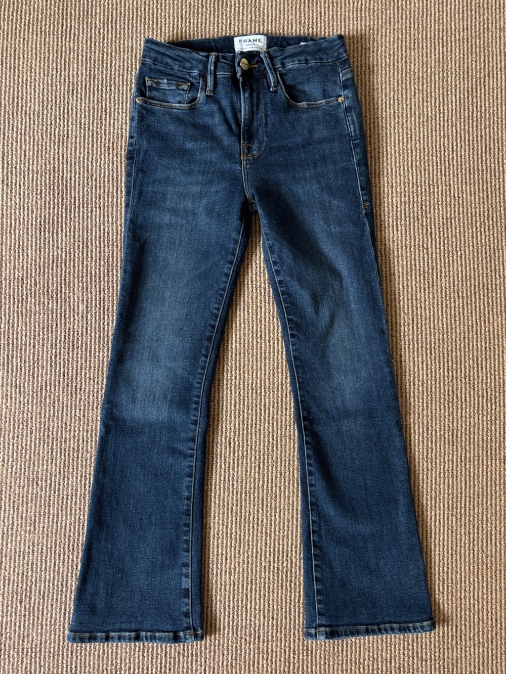 Frame stretch Denim Dark Blue Boot cut Flare Jeans